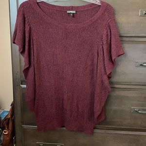 Express SM burgundy sweater